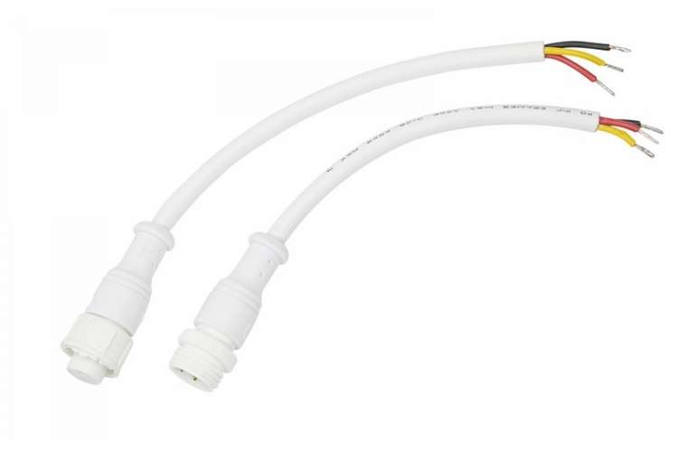 Герметичный соединительный кабель REXANT, IP67, 3х0.5кв.мм белый 11-9530