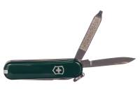 Нож-брелок Victorinox Classic 0.6223.4 58 мм, 7 функций, зеленый