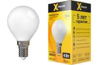 Светодиодная лампочка X-Flash XF-E14-FLM-P45-4W-4000K-230V арт.48151