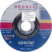 Диск отрезной по металлу Special AS30T (115x2x22.23 мм) DRONCO 1111055100