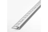 Профиль для плитки ЛУКА алюминиевый окантовочный, 7 мм, 2.7 м, анодированный, серебро УТ000013057