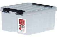 Ящик Rox Box п/п 210х170х95 мм с крышкой и клипсами прозрачный 18689