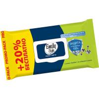 Влажные антибактериальные салфетки Emily Style упаковка 120 шт 218426