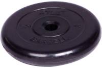 Обрезиненный диск Barbell Atlet d 31 мм, чёрный, 1.25 кг СГ000001511