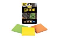 Стикеры Post-it Extreme, 76x76 мм, 3 блока х 45 листов, 3 цвета 7100182000