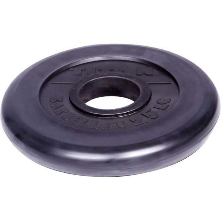 Обрезиненный диск Титан d 51 мм, чёрный 25.0 кг 1081