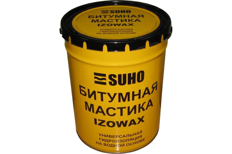 Битумно-гидроизоляционная мастика SUHO IZOWAX холодного применения 20 кг 0085