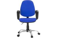 Кресло Easy Chair FAEChair-222 PC ткань синяя ТК9, Silver, 622256
