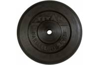 Обрезиненный диск ООО "Верхнеуральский завод РТИ" Barbell Титан, 25 кг, 31 мм T25RD31B