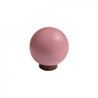 Ручка-кнопка KERRON розовая керамика KF12-16
