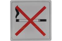 Информационная табличка Amig Не курить нержавеющая сталь IN 110-140х140 IN