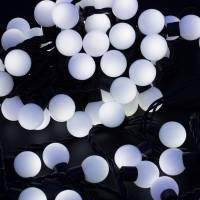 Гирлянда Neon-Night Мультишарики, диаметр 23 мм, 10м, 80 LED, Белые, черный каучук 303-595