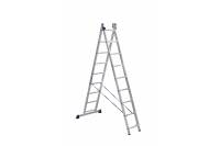 Двухсекционная универсальная алюминиевая лестница Алюмет H2 5209