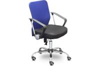 Кресло Easy Chair UPEChair-203 PTW net ткань черная, сетка синяя, хром 289487