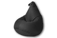 Кресло-мешок Mypuff Груша Черный, размер Компакт, оксфорд bm_020