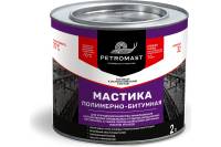 Битумно-полимерная мастика PETROMAST 2 л, металлическая упаковка, 6 шт. 24609