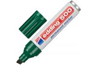 Перманентный маркер Edding 500/5 зеленый, 2-7 мм, скошенный наконечник 1183221