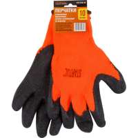 Утепленные акриловые перчатки с ворсом и латексным рельефным покрытием STARTUL размер 10 ST7178-10