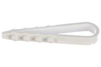 Дюбель-хомут для круглого кабеля Эра 5-10 мм белый Б0045081