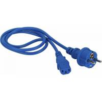 Шнур питания LANMASTER C13-Schuko, 3х0.75, 220В, 10А, синий, 3 метра LAN-PP13/SH-3.0-BL