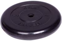 Обрезиненный диск Barbell Atlet d 26 мм, чёрный, 1.25 кг 2477