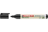 Edding Перманентный маркер EcoLine, 1,5-3 мм, заправляемый Черный, E-21#1