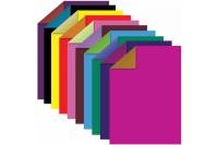 Цветная бумага ОСТРОВ СОКРОВИЩ А4 двухцветная мелованная, 10 листов, 20 цветов, папка 210х297 мм 129551