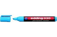 Перманентный маркер Edding клиновидный наконечник, 1-5 мм, голубой EDDING E-330#10