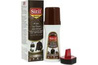 Жидкая краска для гладкой кожи Sitil Leather Renovator темно-коричневая 100 мл 109.02 SMB