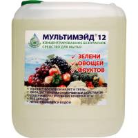 Концентрированное средство для мытья зелени, овощей, фруктов Мультимэйд 12 5 л 4607002303410