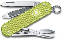 Нож-брелок Victorinox Classic SD Alox Colors Lime Twist 58 мм, 5 функций, светло-зелёный 0.6221.241G