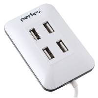 USB-концентратор Perfeo USB-HUB 4 Port, белый 30008643