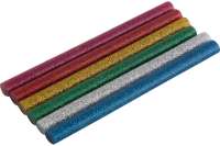 Стержни клеевые цветные с блестками (6 шт; 7х100 мм) для термопистолета Engy 007586