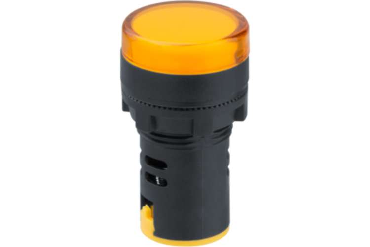 Индикаторная лампа Navigator NBI-I-AD22-230-Y желтая, d22мм, 230В AC/DC 82802