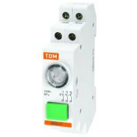 Кнопочный выключатель с индикацией TDM ВКИ-47 желтый LED 2НО;1НЗ AC/DC SQ0214-0004