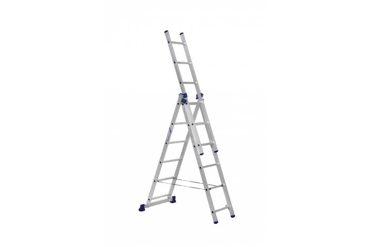 Трехсекционная универсальная алюминиевая лестница Алюмет Серия H3 5306