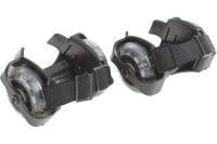 Раздвижные ролики для обуви ONLITOP мини, колеса световые РVC 70 мм, цвет черный 462372