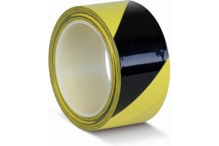 ПВХ лента ОПП для разметки Mehlhose GmbH толщина 190 мкм, цвет желто-черный KMLW05033