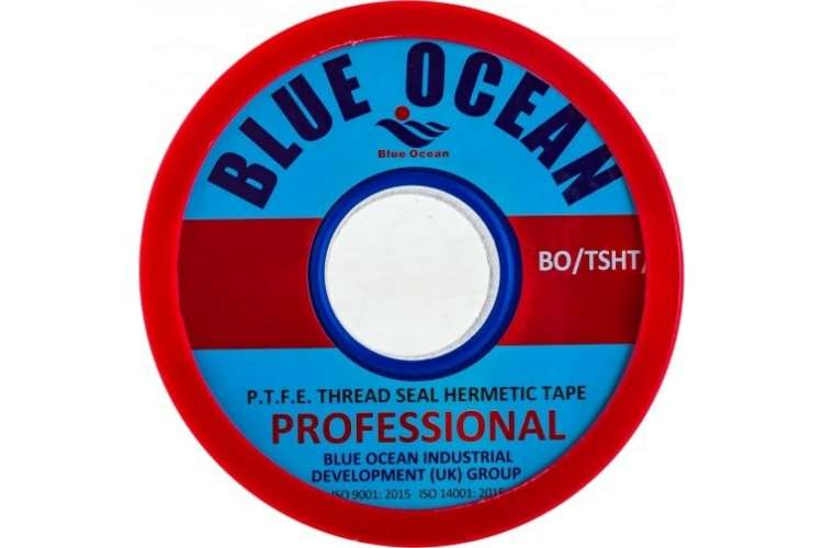 ФУМ-лента Blue Ocean 25 мм, 0,075 мм, 10 м BO/TSHT/075