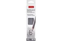 Чернографитный карандаш Hatber PERFECT B шестигранный корпус, 12 шт. 074187