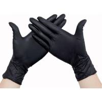 Нитриловые перчатки EcoLat Black 100 шт./уп. размер XS, 3740/XS