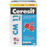 Плиточный клей Ceresit CM11 PRO 25 кг, класс C1 РФ 2634176