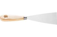 Малярный шпатель HARDY серия 71 8см, деревянная ручка, нерж. сталь 0835-710008