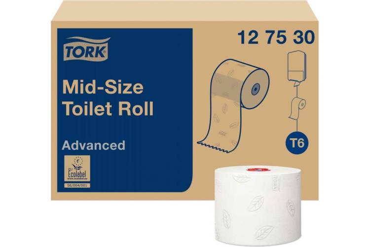 Туалетная бумага TORK Advanced 100 м 27 шт. 2-слойная белая 127530 126135