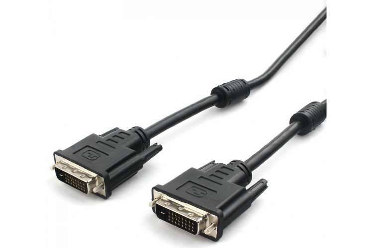 Кабель Cablexpert DVI-D, dual link, 25M/25M, 10м, CCS, черный CC-DVI2L-BK-10M