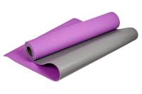 Коврик для йоги и фитнеса BRADEX SF 0687 173х61х0.6 см, двухслойный, фиолетовый