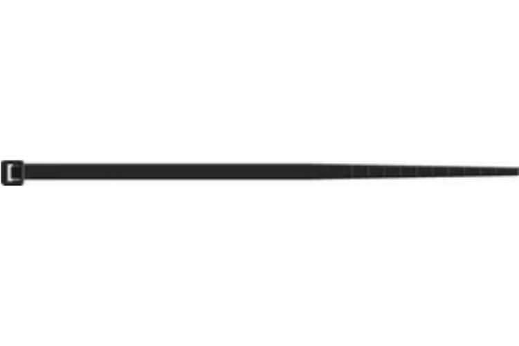 Стяжки SapiSelco черного цвета, 9x1600 мм, полиамид 6.6, уп. 20 шт. SEL.3.E57