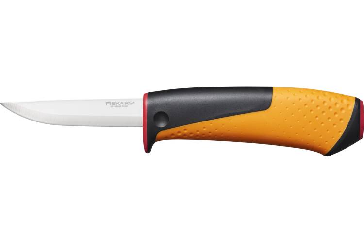 Строительный нож Fiskars со встроенной точилкой 1023620