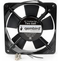 Вентилятор Gembird 120x120x25, AC, 220, подшипник, 2 pin, провод 30 см, AC12025B22H