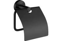 Держатель для туалетной бумаги LEDEME с крышкой, черный L71703B 65930